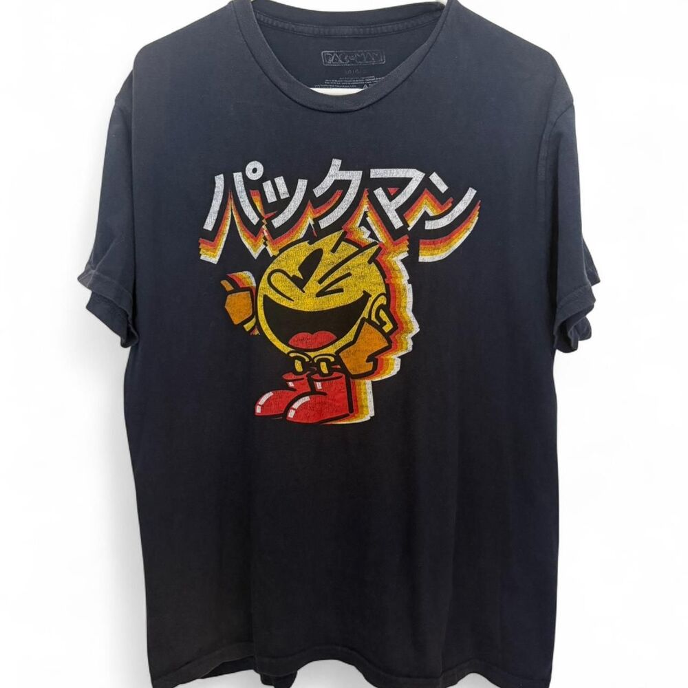 Vintage Pac-Man Black Graphic Tee